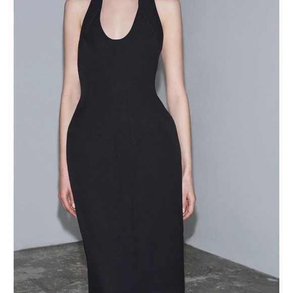 Zara Dresses & Skirts - Zara Limited Edition side boning halter dress. NWT